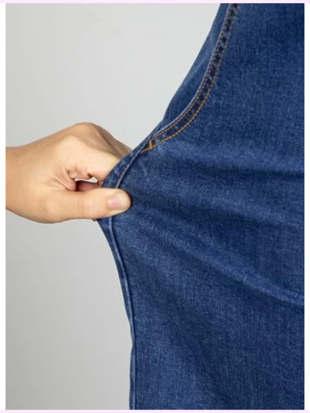 Women's High Waisted Baggy Jean Shorts, Drawstring Elastic Stretch Denim Shorts